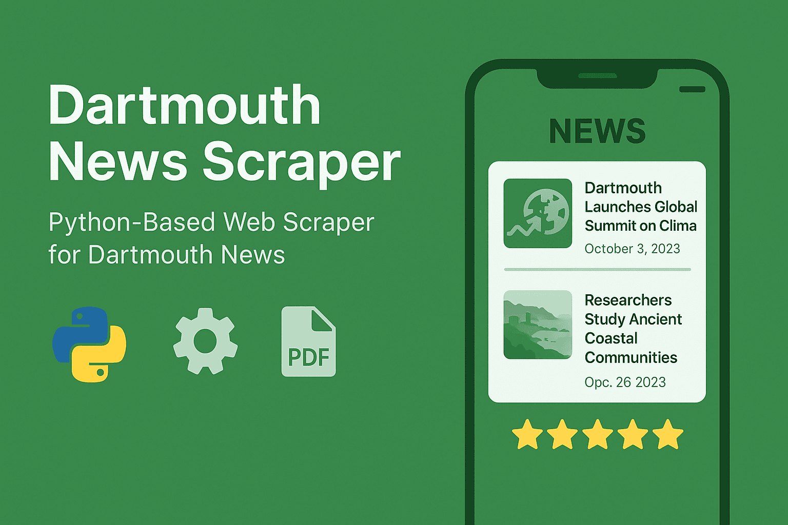Dartmouth News Scraper